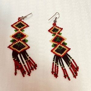 Sold…Beaded Dangle Earrings